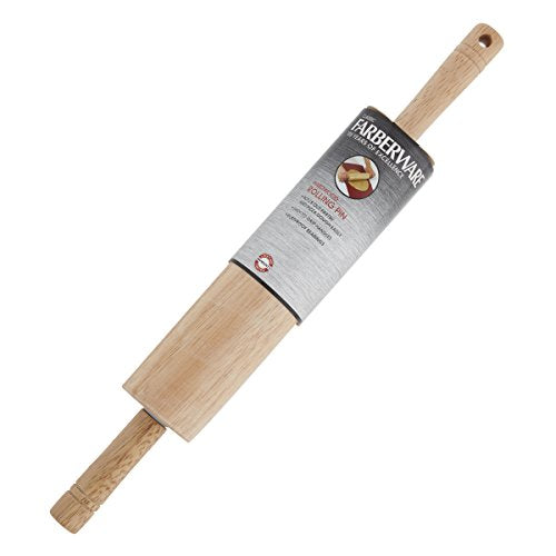 Farberware Classic Wood Rolling Pin, 17.75-Inch, Natural