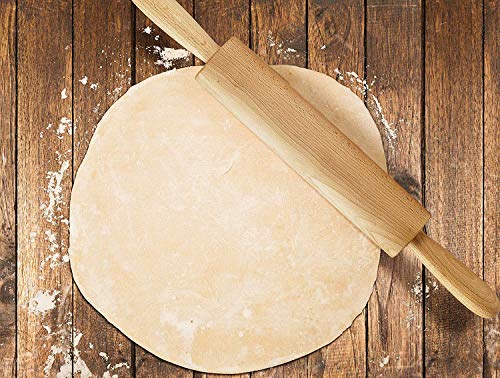 Mrs. Anderson’s Baking Wooden Rolling Pin, German Beechwood with Steel Ball Bearings, 10-Inch by 2-Inch