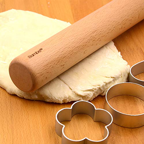 Bamber Wood Rolling Pin, 11 Inch by 1-1/5 Inch