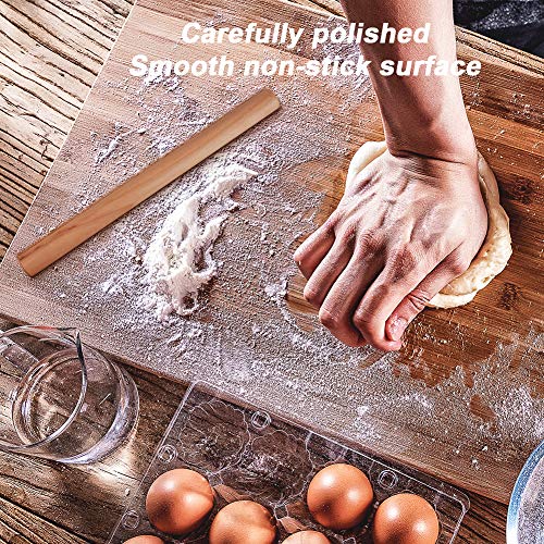 Rolling Pin Wood, Rolling Pins for Baking with Premium Beech Wood Perfect for Restaurants and Home, 16 Inch