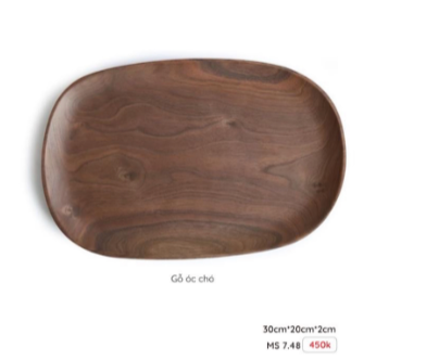 Plate Walnut Wood